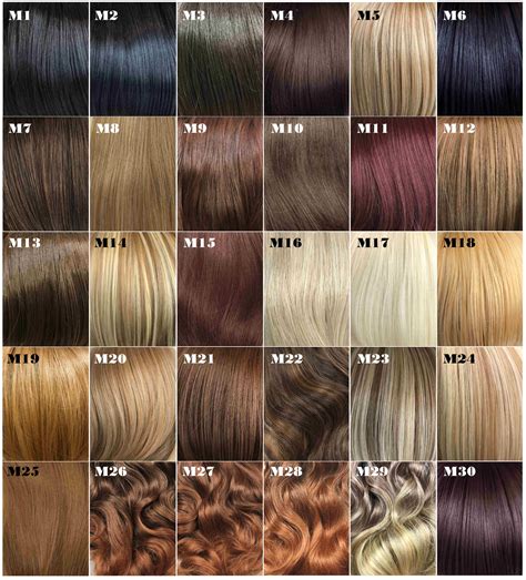 Brown Hair Swatches