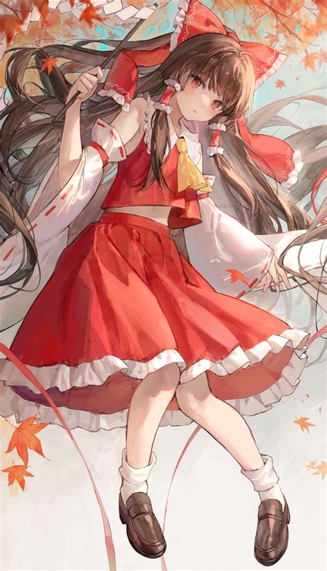 hakurei reimu reimu hakurei touhou image   ruro