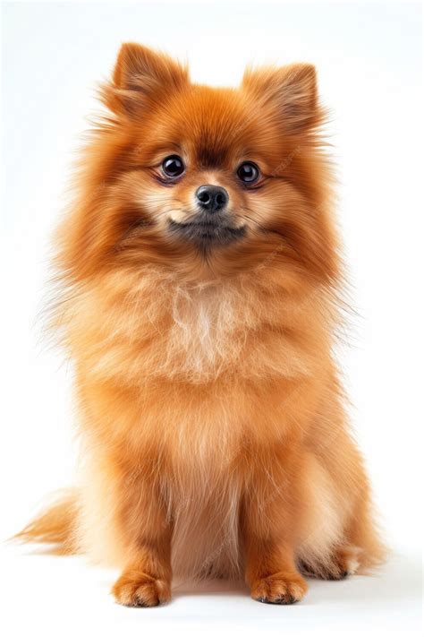 premium photo mystic portrait  pomeranian full body isolated