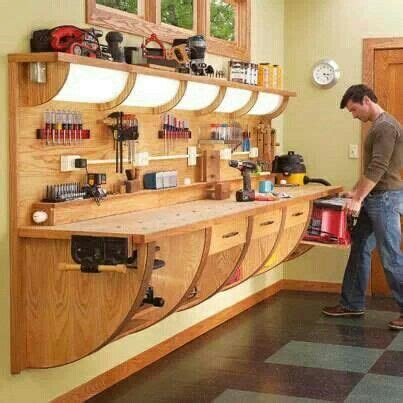 Clean work shop Garage Workshop Organization, Diy Garage Storage ...