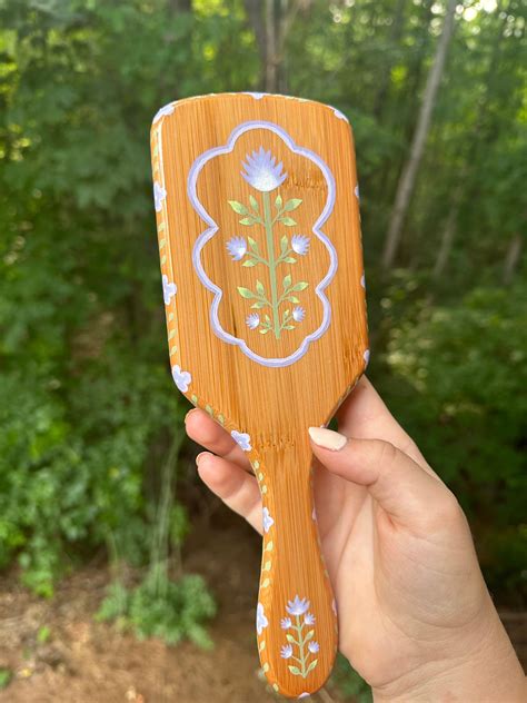 Beautiful Hand Painted Hair Brush - Etsy