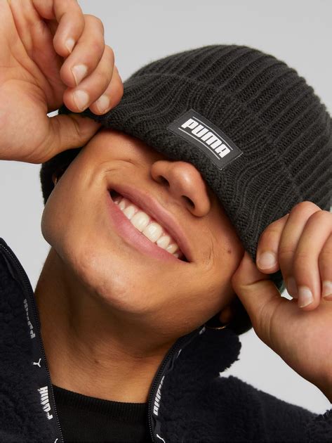Шапка Puma Ribbed Classic Cuff Beanie 02403801 One Size Black ...