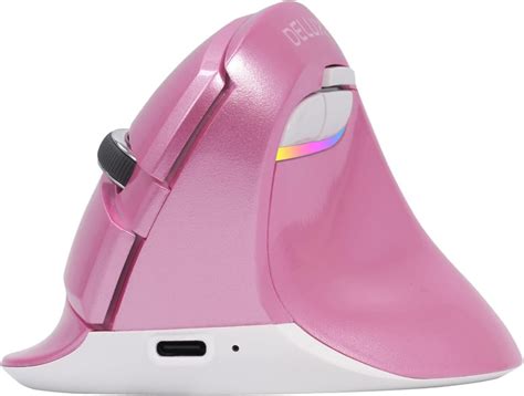 Беспроводная вертикальная мышь DeLUX, USB, 2,4 ГГц, Bluetooth, 800-4000 ...