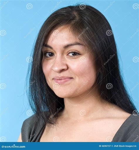 naturally pretty girl stock image image  pleasant latin