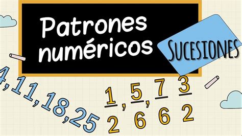 patrones numéricos de enteros y de fracciones. Sucesiones. - YouTube