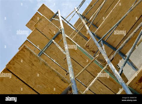 home construction scaffolding close  stock photo alamy