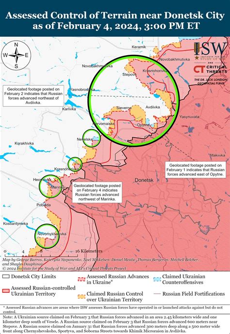 Ukraine War Maps Show Russia's Confirmed Advances in Bakhmut, Avdiivka
