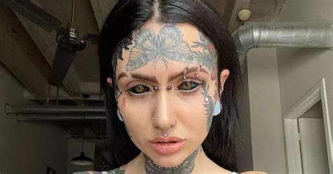 Extreme body modification woman dubbed 'demon' who spent £34k flaunts