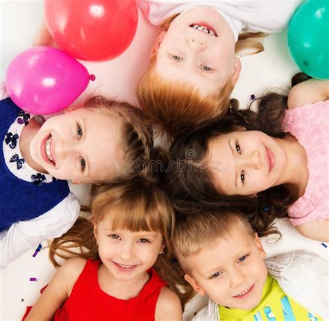 Children Celebrating Birthday Stock Image - Image of lying, cute: 39393927