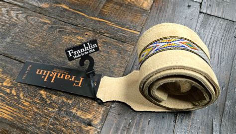 franklin strap southwest suede guitar strap honey