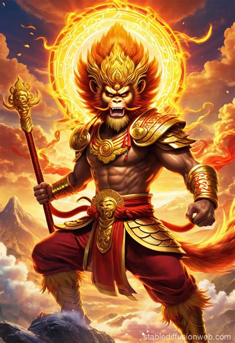 Sun Wukong, the Divine Monkey King | Stable Diffusion Online