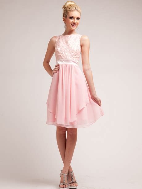 Blush pink cocktail dress