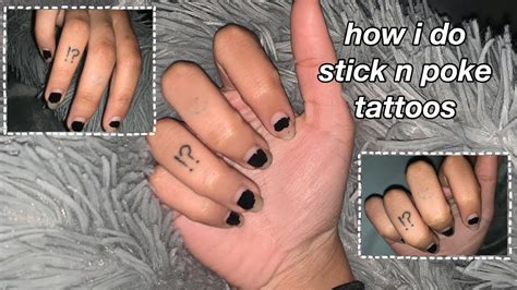 stick  poke tattoo step  step guide taft