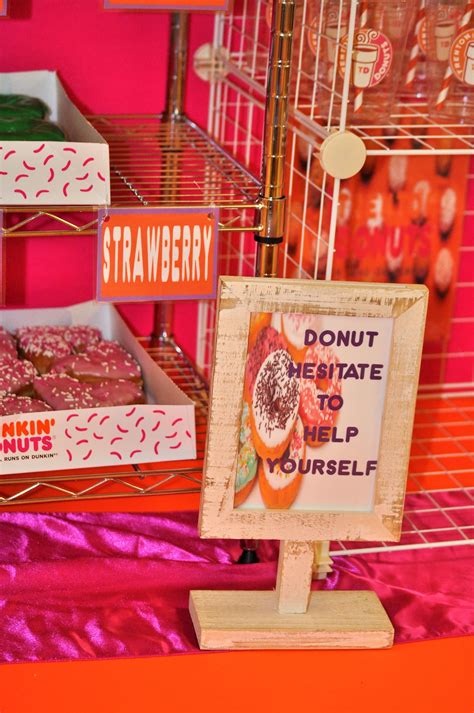 Dunkin Donuts Birthday Party | Donut birthday parties, Birthday