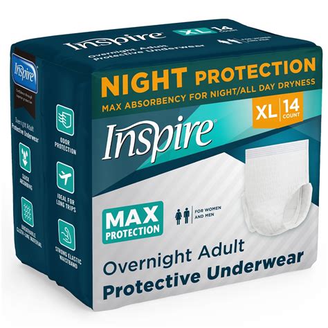 Inspire Adult Diapers Women or Men - MAX Absorbency | Our MOST