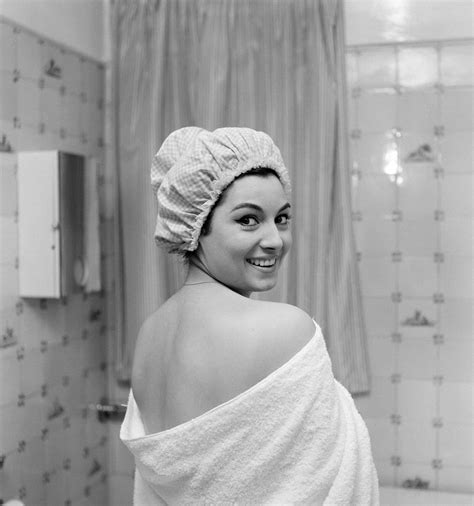 Vintage photos of celebs in bathroom wear