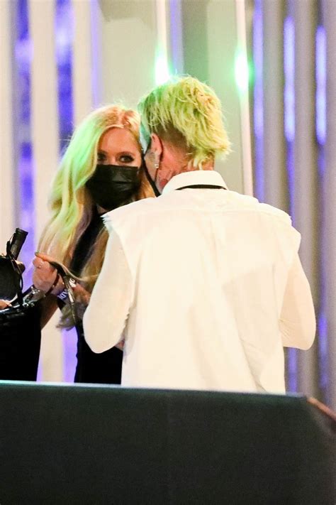 AVRIL LAVIGNE and Mod Sun at Drake’s Billboard Afterparty in Inglewood