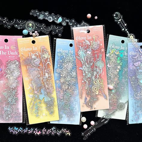 amazoncom pcs assorted glitter stickers shimmering pet decorative