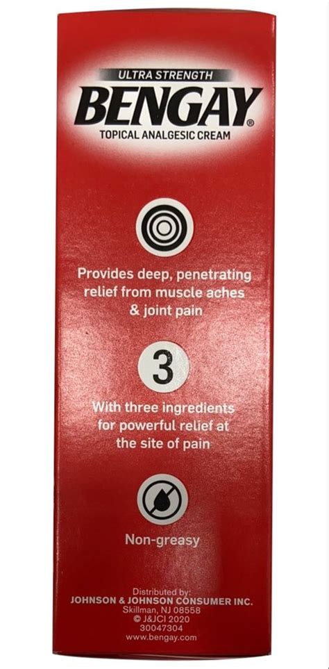 Bengay Ultra Strength Topical Analgesic Cream, Packaging Size: 57g at ...