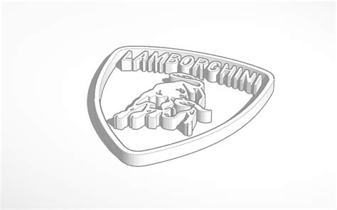 3D design Lamborghini Logo - Tinkercad