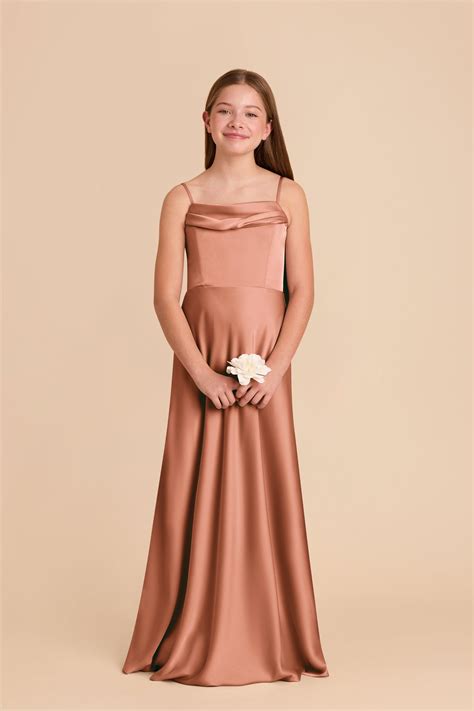 Mimi Desert Rose Convertible Jr Bridesmaid Dress | Birdy Grey