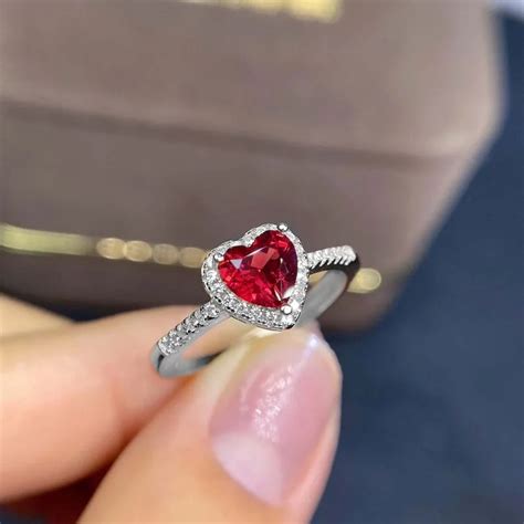 Nuovi-semplici-anelli-di-fidanzamento-a-cuore-Color-argento-classico ...