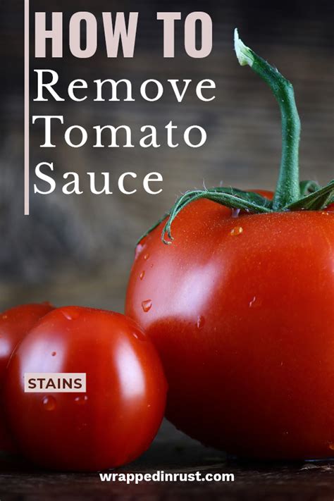 how to get out tomato sauce stains