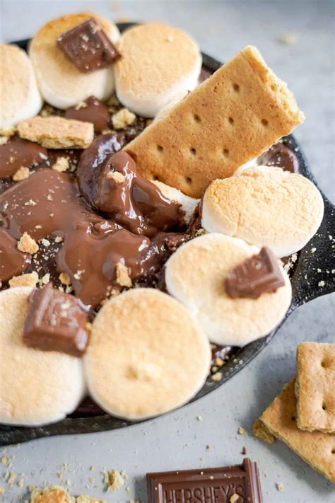 smores dip oven baked julies eats treats