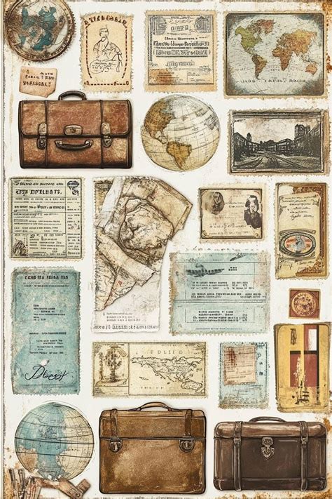 vintage aesthetic printable stickers   tech