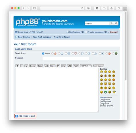 phpBB image upload plugin — Postimage.org