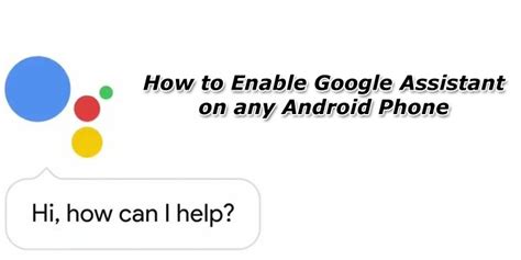how to enable google assistant on my phone
