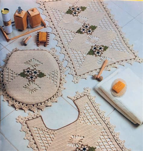 Jogo De Banheiro De Crochê Com Gráfico Para Imprimir - Jogo De Banheiro De Croche Com Grafico Para Imprimir - Construção e ...