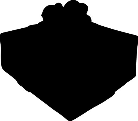 svg birthday box gift xmas  svg image icon svg silh