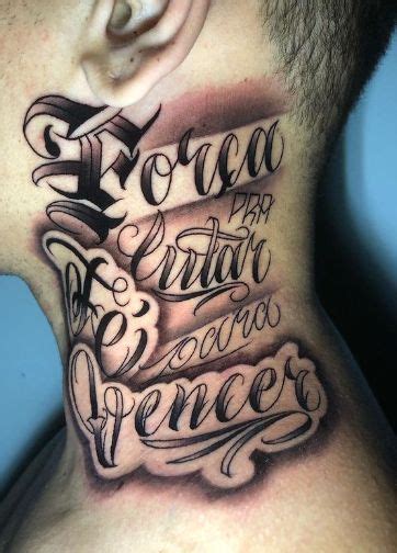 Frases No Pescoço - Frases para tatuar no pescoço | Tatuagens no pescoço masculino frases ...