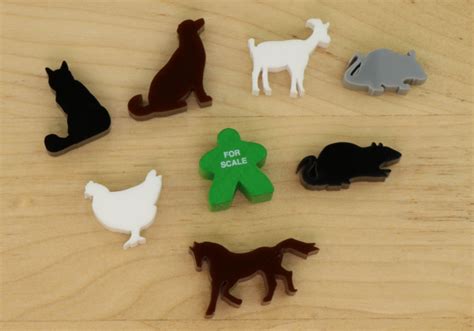 The Game Crafter News — New Board Game Pieces - Acrylic Animals