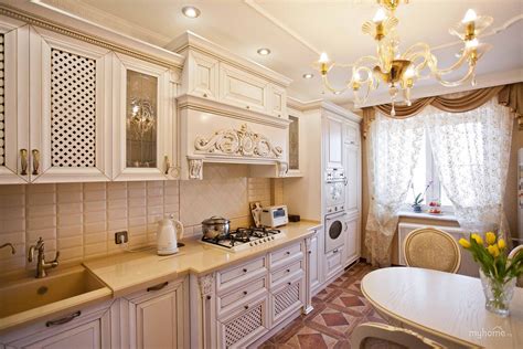 Кухонные гарнитуры классика - 40 фото