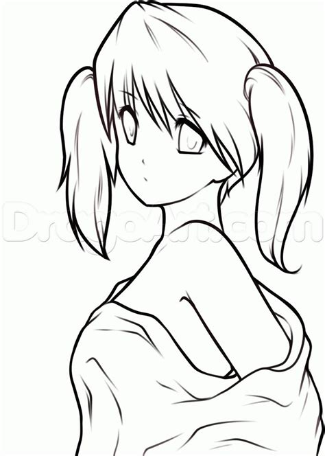 Anime Girl Full Body Drawing at GetDrawings | Free download