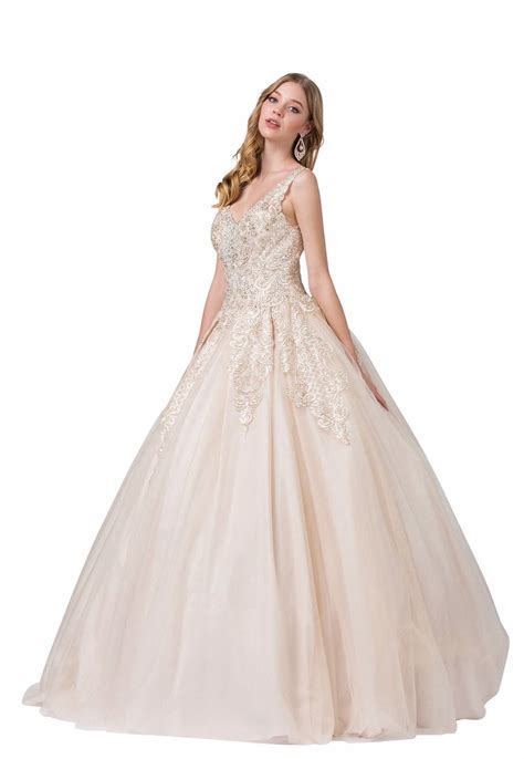 Champagne Beaded Ball Gown Size 3XL | Ball gowns, Gowns, Bridal ball gown