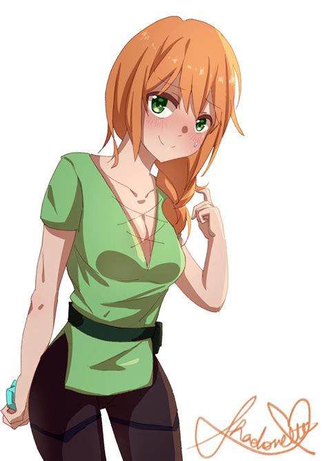 I drew Alex in anime style : r/Minecraft