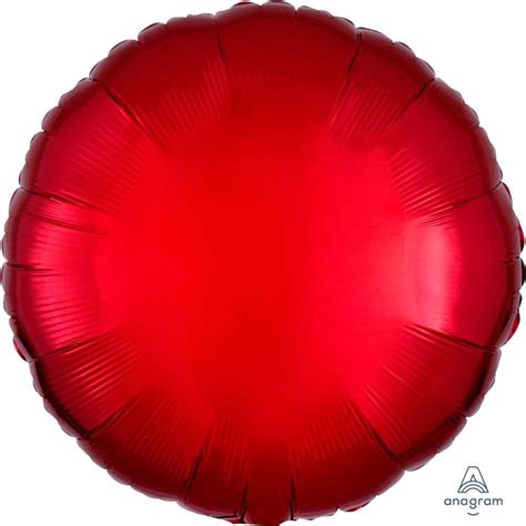 metallic red circle balloon  foil fiestas magicas balloonstore
