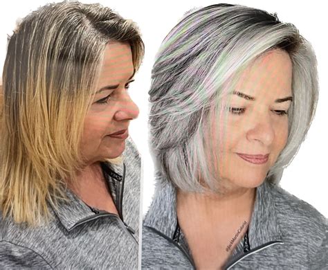pin  melody garcia  hair natural gray hair gray hair highlights