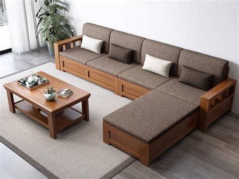 Mẫu sofa gỗ góc mini đẹp ZG100 • IZA SOFA