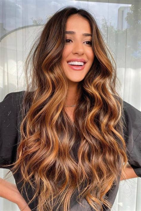 babylights morenas caramelo mechas en cabello castano pelo moreno