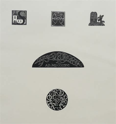 Eric Gill-Original Signed Prints-Wood Engravings-Wood cuts