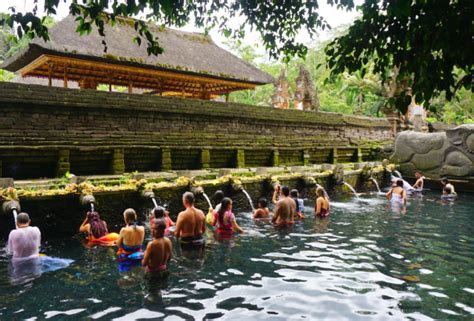 ubud  day temple  waterfall  discover  indonesia