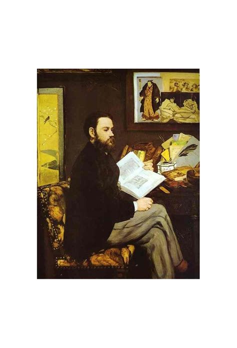 Portrait of Emile Zola 1868 By Edouard Manet - Art gallery oil...