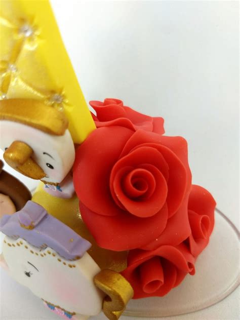 Vela Da Bela E A Fera - Vela Personalizada Bela e a Fera | Elo7 Produtos Especiais