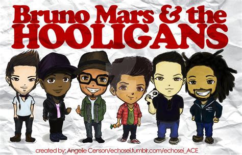 Bruno Mars and the HOOLIGANS by Echosei on DeviantArt