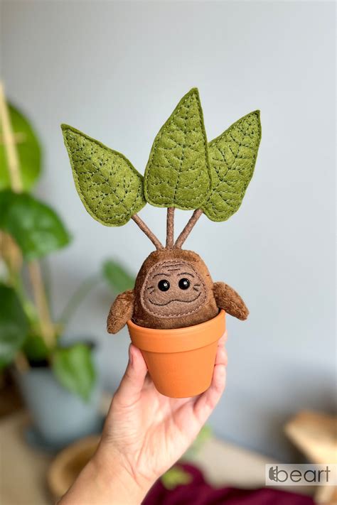 Mandragora Creature Magical Plant Creature Baby Mandrake - Etsy
