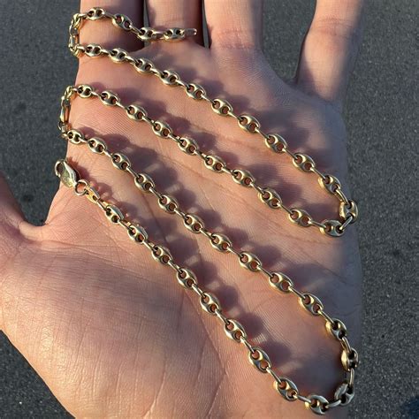 1990’s 14k Puffed Gucci Necklace – Escaped Remains